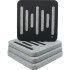 EQ Acoustics 'ColourPanel R5 3D' Black On Marle Grey Acoustic Tiles x4