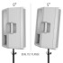 LD Systems ICOA 15A White, Active PA Speakers (Pair) + Stands & Leads Bundle