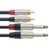 Stagg Jack - RCA 3 Metre Pro Audio Cable (NTC3PCMR)
