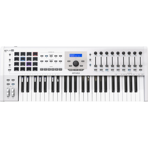 Arturia KeyLab 49 MK2 Midi Controller Keyboard, White