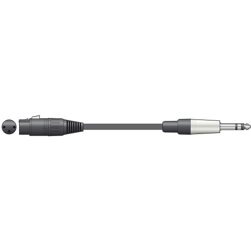 Chord/Citronic Jack - XLRf Microphone Balanced Audio Cable (6 Metre)