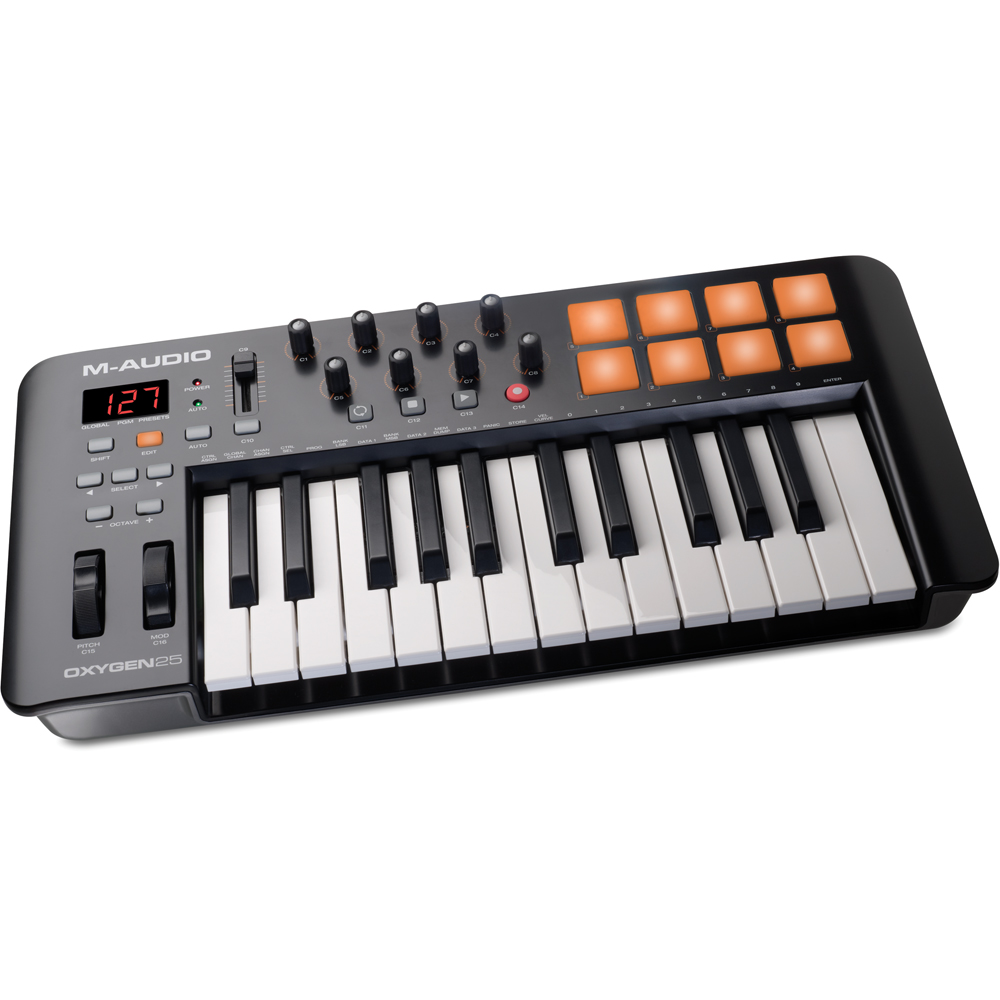 MAudio Oxygen 25 V4 USB MIDI Controller Keyboard The Disc DJ Store