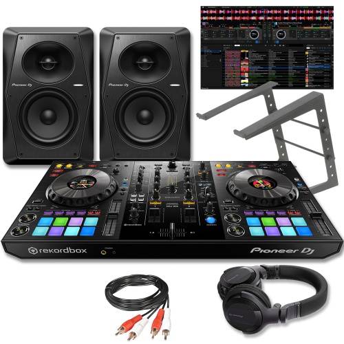 Pioneer DJ DDJ-800 + VM-50 Speakers, HDJ-CUE1 Headphones & Laptop Stand Deal