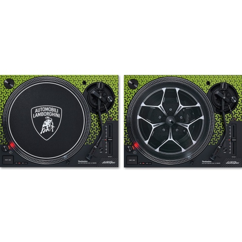 Technics SL-1200M7B Limited Edition Lamborghini DJ Turntable, Green (Pair)