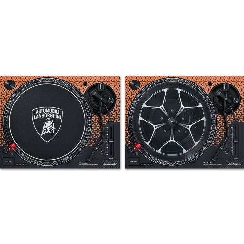 Technics SL-1200M7B Limited Edition Lamborghini DJ Turntable, Orange (Pair)