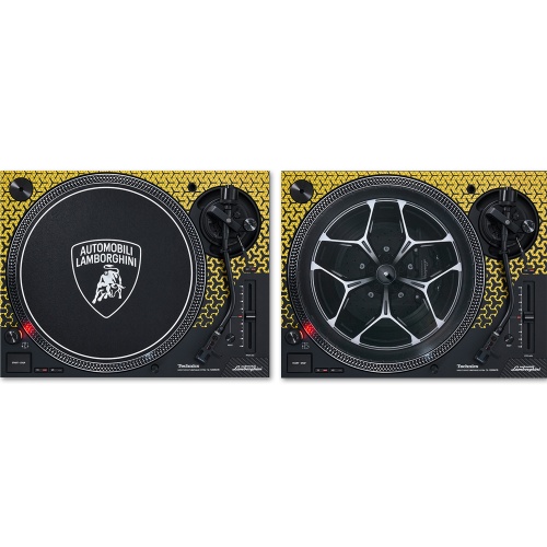 Technics SL-1200M7B Limited Edition Lamborghini DJ Turntable, Yellow (Pair)