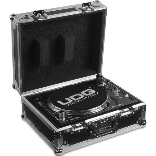 UDG Ultimate Flight Case Multi-Format Turntable, Silver (MK2)