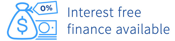 interest free finance available