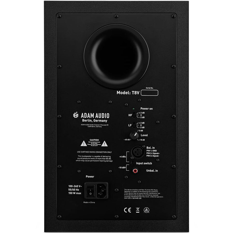 Adam Audio T8V (Pair) + Focusrite Scarlett 2i2 (G4), Pads & Leads Bundle Deal