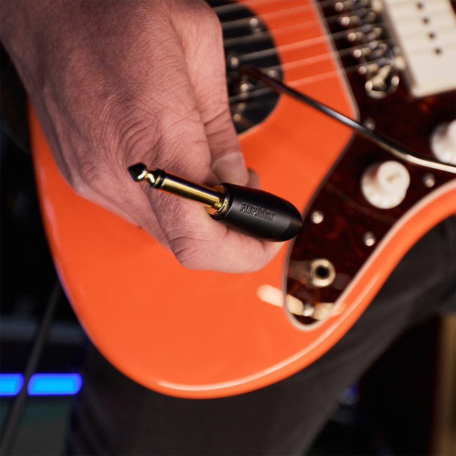 Adam Hall FLIPJACK® Instrument Cable, Straight and Angled Jack (Length of Your Choice)