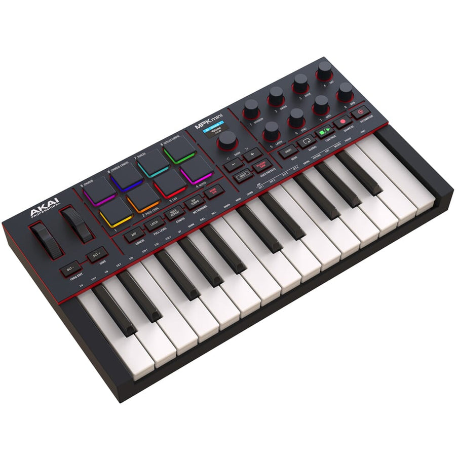 Akai Professional MPK Mini MK4, MIDI Controller Keyboard, Black