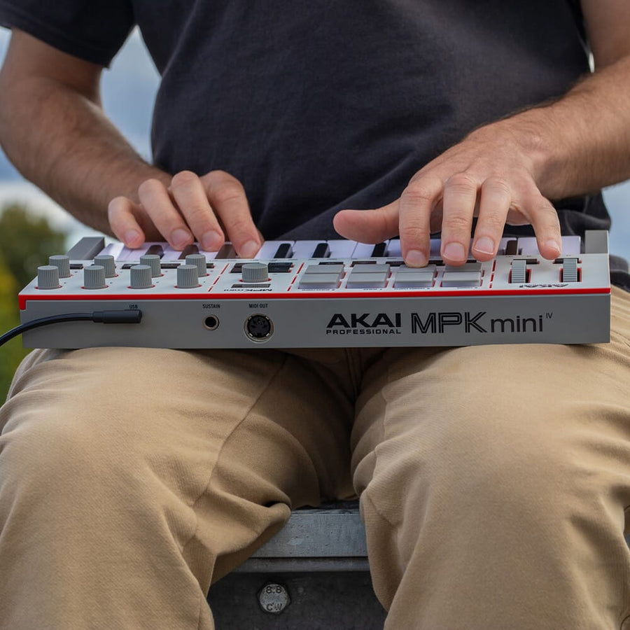 Akai Professional MPK Mini MK4, MIDI Controller Keyboard, Grey