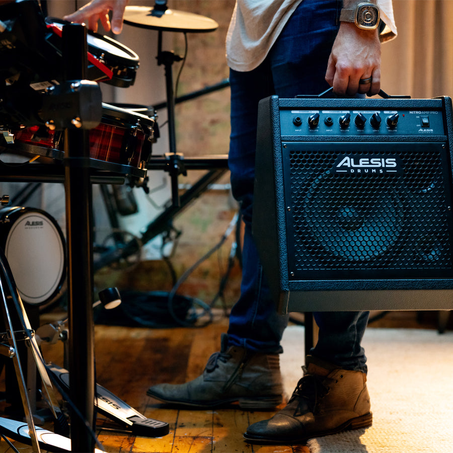 Alesis Nitro Amp Pro, 8” Compact Floor Monitor for Electronic Drums