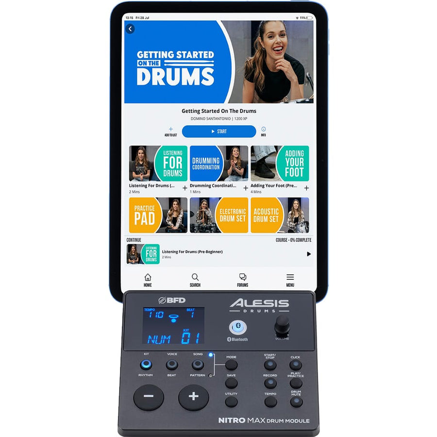 Alesis Nitro Max, 8 Piece Electronic Drum Kit with Bluetooth