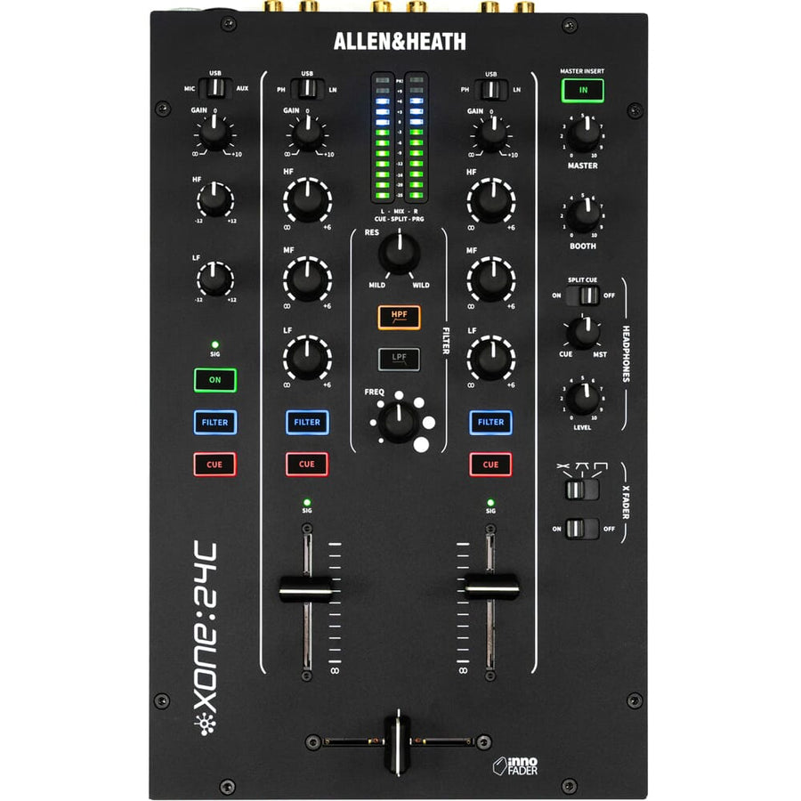 Technics SL-1210 MK7 Turntable Bundle with Allen & Heath Xone 24C Mixer