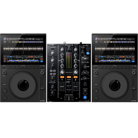 AlphaTheta CDJ-1500X DJ Players (Pair) + DJM-450 Mixer Bundle Deal