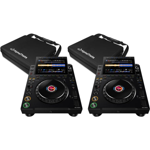 AlphaTheta CDJ-3000X Media Players (Pair) + FREE Official Bags