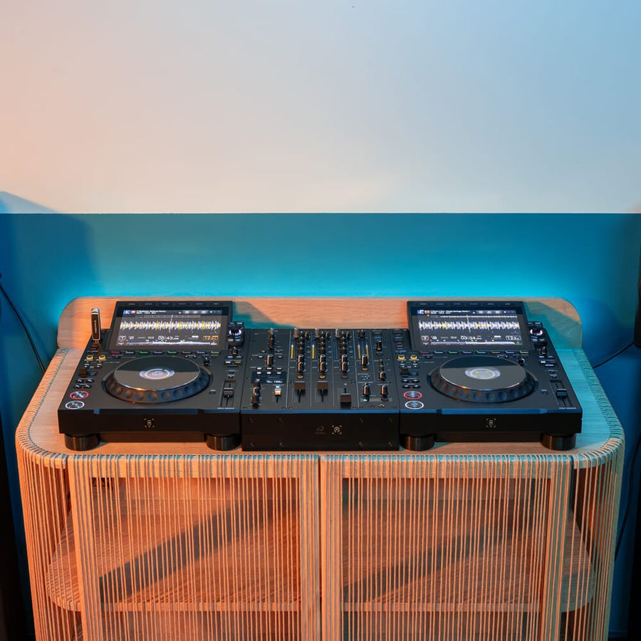 AlphaTheta CDJ-3000X Pair + DJM-V5 3-Channel DJ Mixer