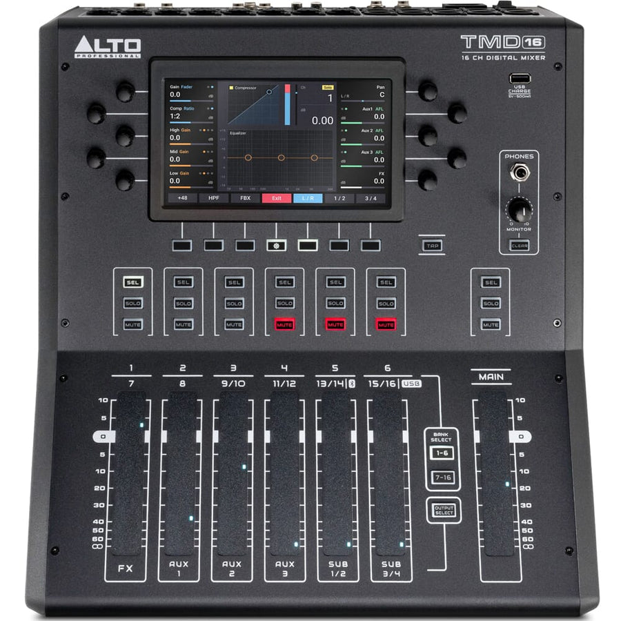 Alto TMD16, 16-Channel Compact Digital Mixer with Bluetooth and USB