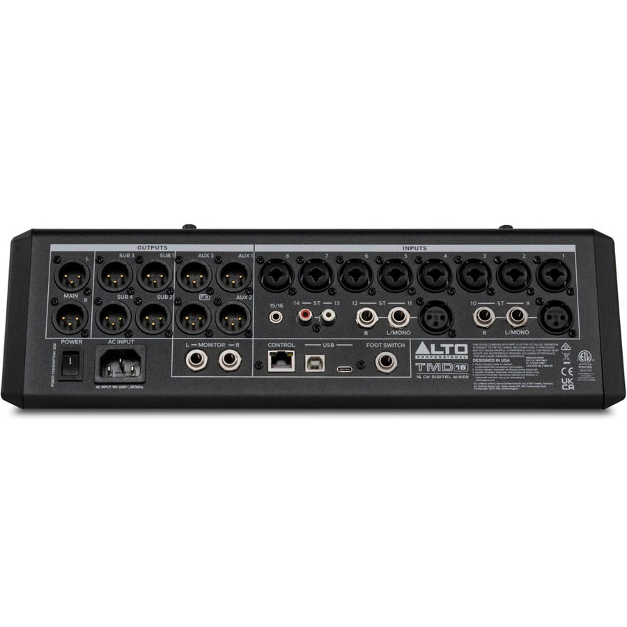 Alto TMD16, 16-Channel Compact Digital Mixer with Bluetooth and USB