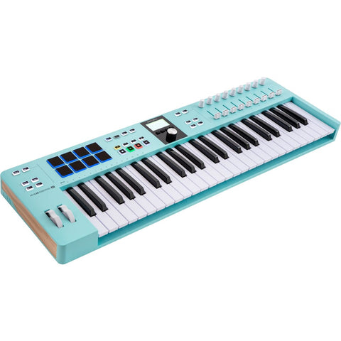 Arturia KeyLab Essential 49 MK3 Aquamarine Midi Controller Keyboard + Komplete Select