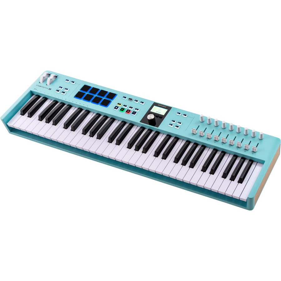 Arturia KeyLab Essential 61 MK3 Aquamarine Midi Controller Keyboard + Komplete Select