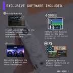 Arturia MiniFuse 2 OTG White, Recording & Streaming Audio Interface + Software Bundle