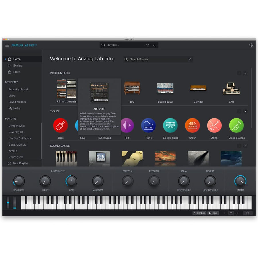Arturia MiniLab 37 Black, USB Controller Keyboard + Komplete Select