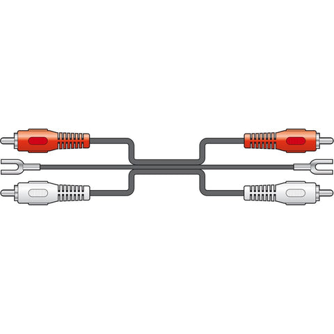av:link RCA-RCA with Ground Wire for Turntables, 1.2 Metre (109.543UK)