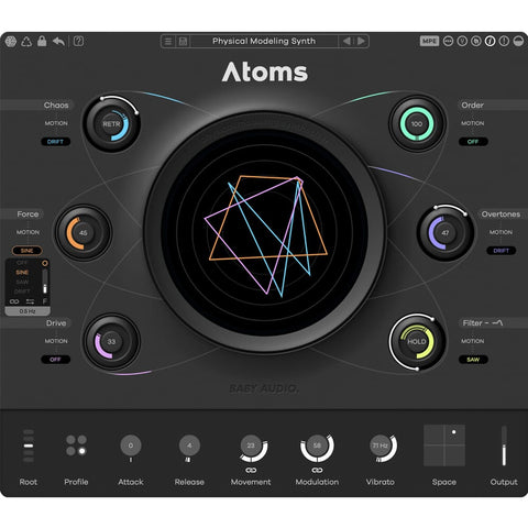 Baby Audio Atoms, Physical Modeling Synthesizer, Software Download