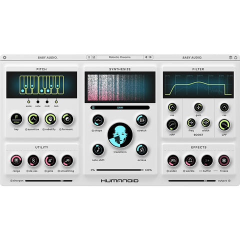 Baby Audio Humanoid, Vocal Transformer Software Download