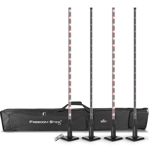 Chauvet DJ Freedom Stick X4, Free-standing Lights, Including Remote & Charger
