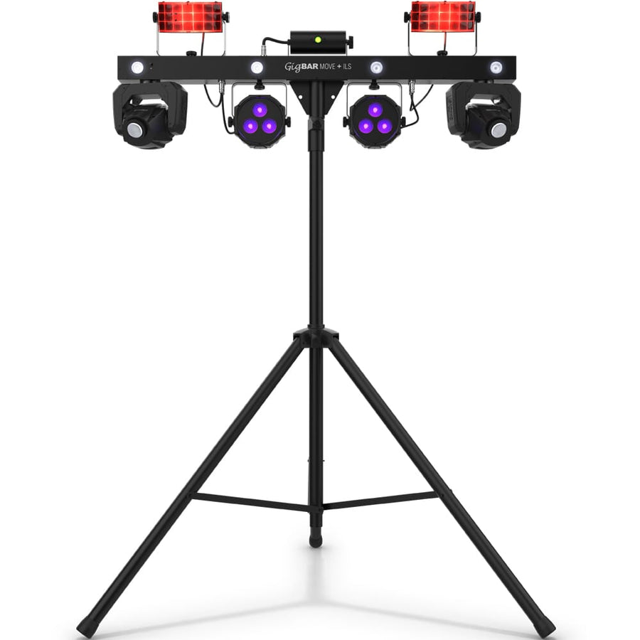 Chauvet DJ GigBAR Move PLUS ILS, 5in1 Lighting Bar Mover, Derby, Wash, Laser & Strobe