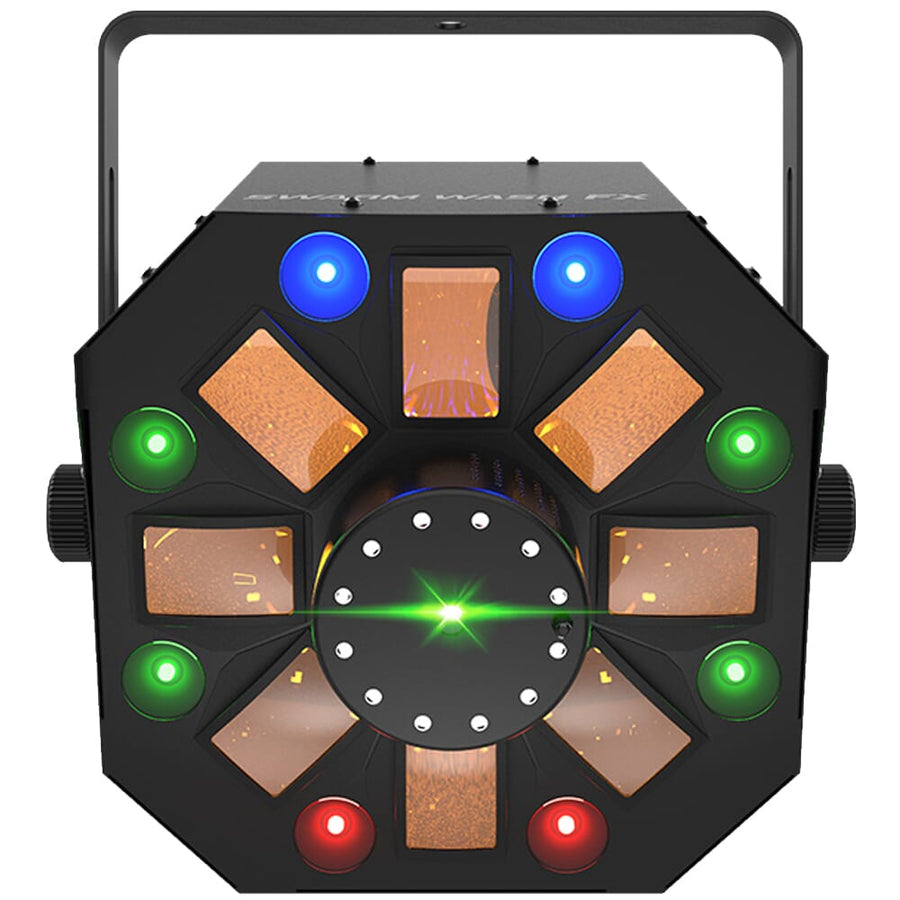 Chauvet DJ Swarm Wash FX ILS, 4-in-1 LED Effect Rotating Derby