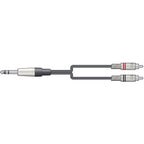Chord Dual RCAm - Single Jack Unbalanced Audio Cable, 3 Metre (190.016UK)
