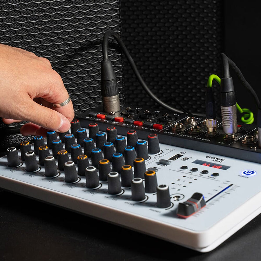Citronic Q-PAD-8, 8-Channel Mixer with USB & Bluetooth