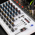 Citronic Q-PAD-8, 8-Channel Mixer with USB & Bluetooth