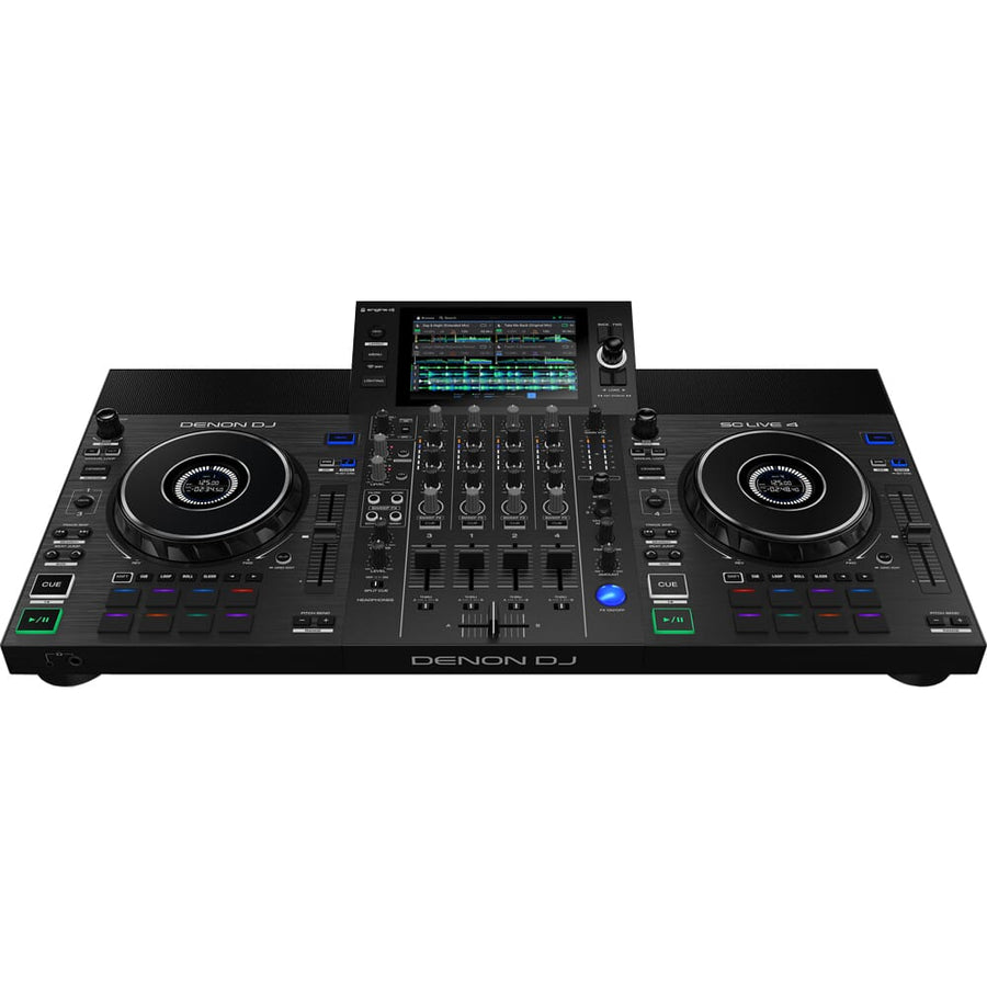 Denon DJ SC Live 4, Standalone DJ Controller with Built-In Speakers, Amazon Music Streaming & Stems