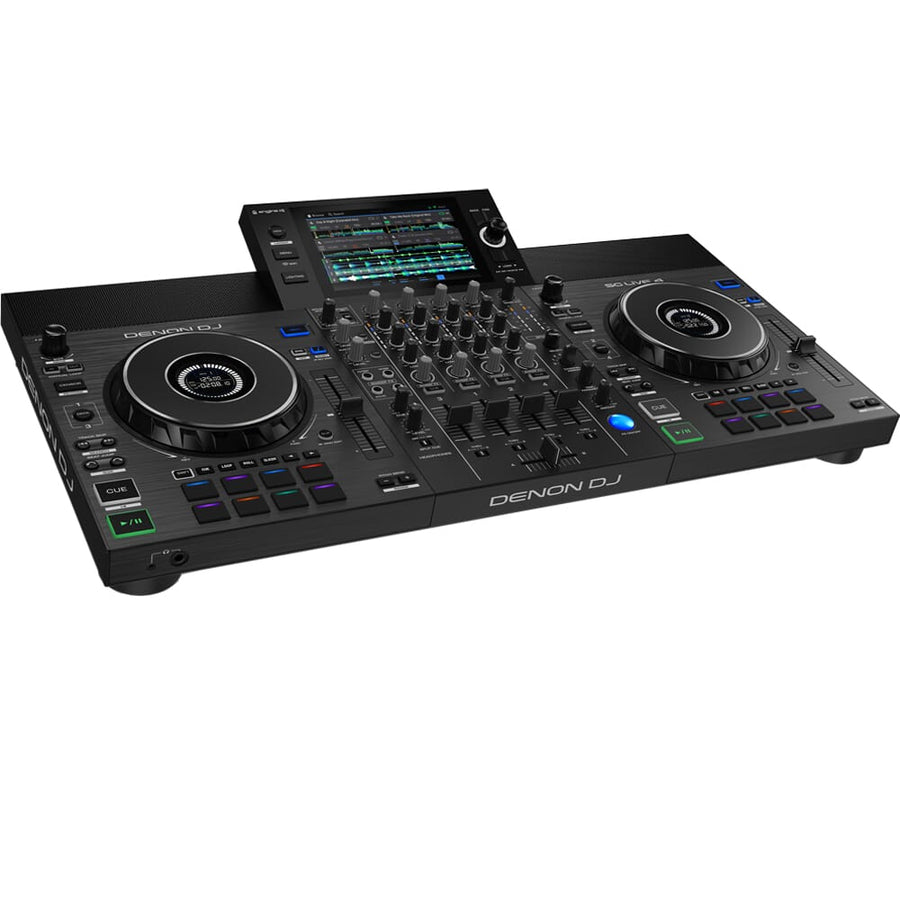 Denon DJ SC Live 4, Standalone DJ Controller with Built-In Speakers, Amazon Music Streaming & Stems