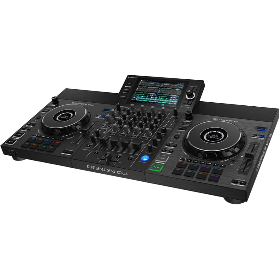 Denon DJ SC Live 4, Standalone DJ Controller with Built-In Speakers, Amazon Music Streaming & Stems