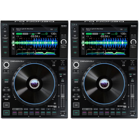 Denon SC6000 Prime, Pro Media Players with Stems (Pair)