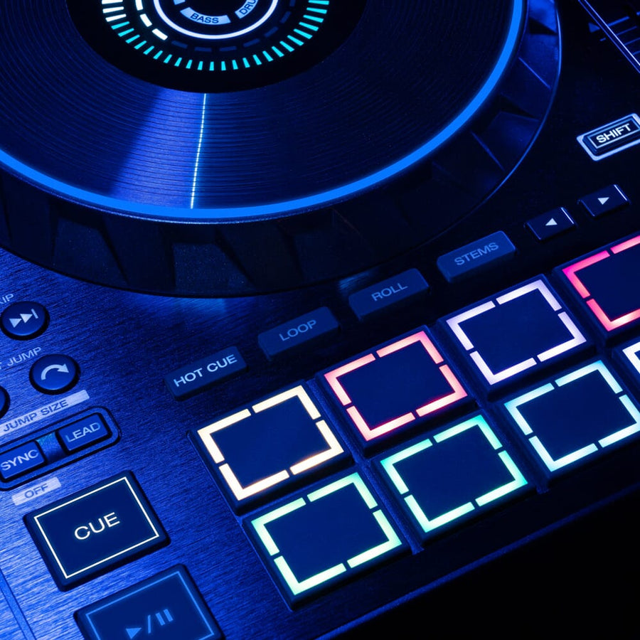 Denon DJ PRIME 4 G2, 4-Channel Standalone DJ System with Built-in FX, Lighting Output, and Stems