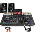 Denon DJ PRIME 4 G2, M-Audio BX4 Speakers & Numark HF125 Headphones Bundle Deal