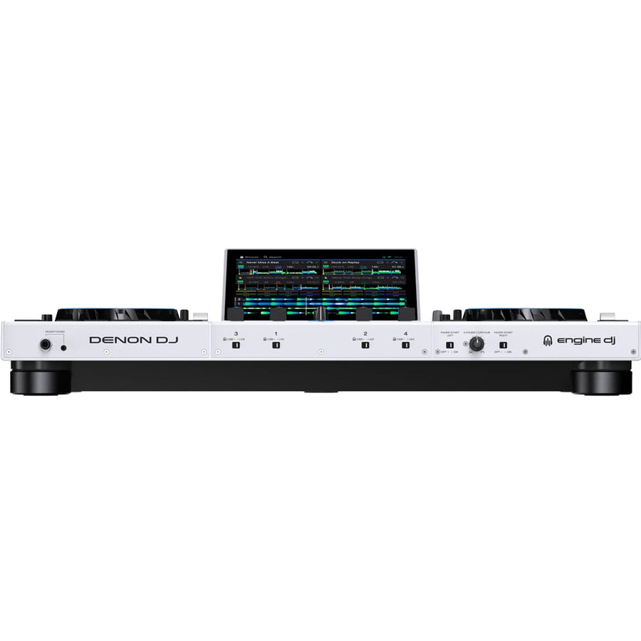 Denon DJ Prime 4+ White, 4 Channel Standalone DJ System with Amazon Music + Stems (Limited Edition)