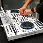 Denon DJ Prime 4+ White, 4 Channel Standalone DJ System with Amazon Music + Stems (Limited Edition)