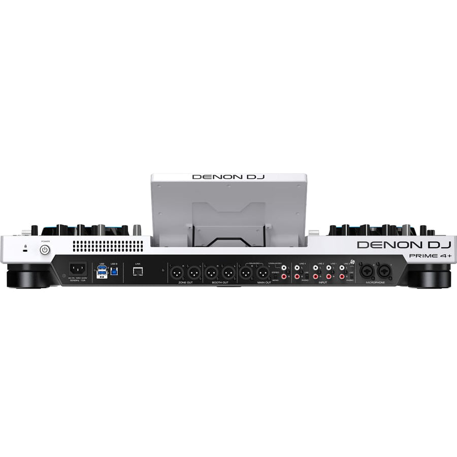 Denon DJ Prime 4+ White, 4 Channel Standalone DJ System with Amazon Music + Stems (Limited Edition)