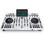 Denon DJ Prime 4+ White, 4 Channel Standalone DJ System with Amazon Music + Stems (Limited Edition)