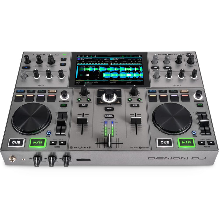 Denon DJ Prime GO+ (MK2), 2-Channel, Battery Powered Standalone DJ Controller with Stems