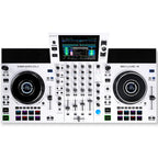 Denon DJ SC Live 4 WHITE, Standalone DJ Controller with Built-In Speakers, Amazon Music Streaming & Stems