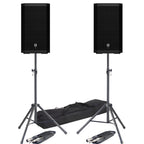 Electro-Voice ZLX-12P G2, Active PA Speakers + Stands & Leads Bundle